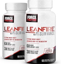  Leanfire with Next Gen Slimvance Thermogenic Fat Burner 2Bottle Packs E... - $32.99