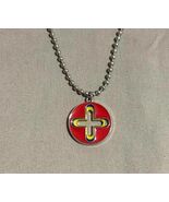 New Frank Ocean Homer Necklace Chain Red Plus Silver Pendant Yellow Blue - $30.00
