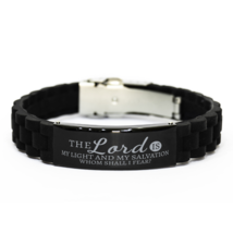 Motivational Christian Bracelet, The Lord is my light and my salvation - £19.74 GBP