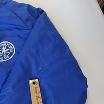 Vintage Dunbrooke Pla-Jac Jacket Men's XL Blue Satin Snap Front Made USA 90s image 5