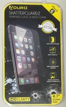 GN) Aduro Shatterguardz Clear Tempered Glass 4.7&quot; Screen Protector iPhon... - $3.95