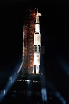 Apollo 14 Saturn V Rocket To The Moon Night Launch Nasa 4X6 Photo Postcard - £5.10 GBP