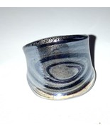 Ring Fused Glass Artisan crafted ring GLASS  size 8 - $302.61 MXN