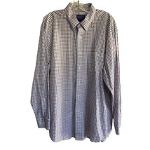 Pendleton Long Sleeve White Red Blue Plaid Check 100% Cotton Shirt Men’s... - $24.49