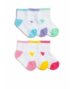 Baby Girls Toddler Non-Skid Gripper Cushion Colorful Sport Quarter Ankle... - $14.03 CAD