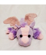 Pegasus Caltoy Lavender Sparkly Wings Glove Hand Puppet Plush 10&quot; long - £12.44 GBP