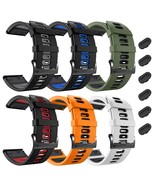 26Mm Compatible With Garmin Fenix 5X 7X Pro Watch Bands, Soft Silicone S... - £50.35 GBP
