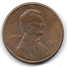 1989-D Lincoln Memorial Cent Penny Low Placed Mint Mark Variety - £11.86 GBP