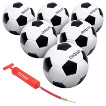 GoSports Classic Soccer Ball 6 Pack - Size 5 - with Premium Pump and Carrying Ba - £67.73 GBP