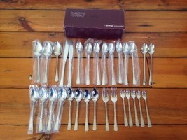 Set 30 Towle Supreme Cutlery Stainless Spoons Knives Forks Flatware Silv... - £98.29 GBP