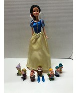 Disney Snow White 11&quot; Doll &amp; Mini 7 Dwarves Figures - €12,93 EUR