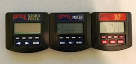 [Lot of 3] Bicycle Pocket Handheld Games: Scratch Poker, Blackjack, Poker - $18.99