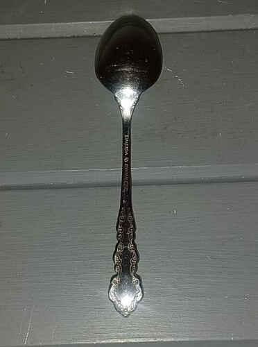 Oneida Stainless Heirloom Cube Shelley Stainless Flatware Teaspoon Spoon Item image 3