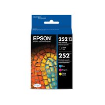 EPSON 252 DURABrite Ultra Ink High Capacity Black &amp; Standard Color Cartridge Com - £88.84 GBP