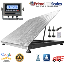 NTEP 48&quot; x 48&quot; 4&#39; Diamond Plate Lift-Top Stainless Steel Floor Scale 2,000 lb - £4,563.32 GBP