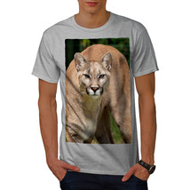 Wellcoda Big Cat Wild Photo Mens T-shirt, Sexy Graphic Design Printed Tee - £17.25 GBP+