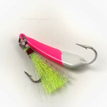 5 Pack Ringed Pompano Goofy Jigs Pink/White Jig/Chartreuse Teaser 3/8,1/2, 3/4oz - £22.78 GBP