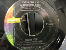 Bobby Vee-The Night Has A Thousand Eyes / Anonymous Phone Call-1962-45rpm-VG - £2.37 GBP