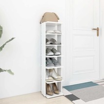 Modern Wooden Narrow Hallway Shoe Rack Storage Organiser Unit With 6 She... - £36.81 GBP+