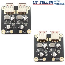 2Pcs 48W Dual Usb Qc 3.0 Fast Charge Step-Down Buck Module Power 6-30V Dc Input - £17.57 GBP