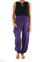 Purple Women Boho Pants Hippie Pants Yoga Pants Harem - £13.58 GBP