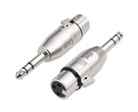 Cable Matters 2-Pack 6.35mm 1/4 Inch TRS to XLR Adapter - Male to Female - $16.99