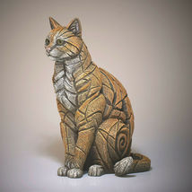 Edge Sculpture Sitting Cat Statue 15" High Tabby Orange Cat Pet Feline 6008140 image 8