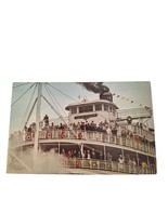 Postcard Steamer Delta Queen Port of Cincinnati OH Riverboat Chrome Unpo... - £5.46 GBP
