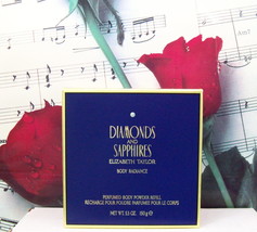 Diamonds And Sapphires By Elizabeth Taylor Dusting Powder Refill 5.3 OZ. NWB - £78.56 GBP