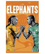 FIFA World Cup Soccer Event Brazil | TEAM IVORY COAST Poster | 13&quot; x 19&quot; - £11.71 GBP
