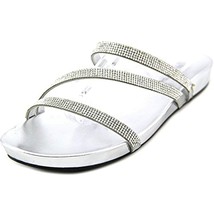 Marc Fisher Womens Kalifa Open Toe Studded Casual Sandals Silver Size 6.5M - $20.64