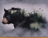 27.5&quot; X 44&quot; Panel Bear Call of the Wild Nature Digital Cotton Fabric D58... - $12.95