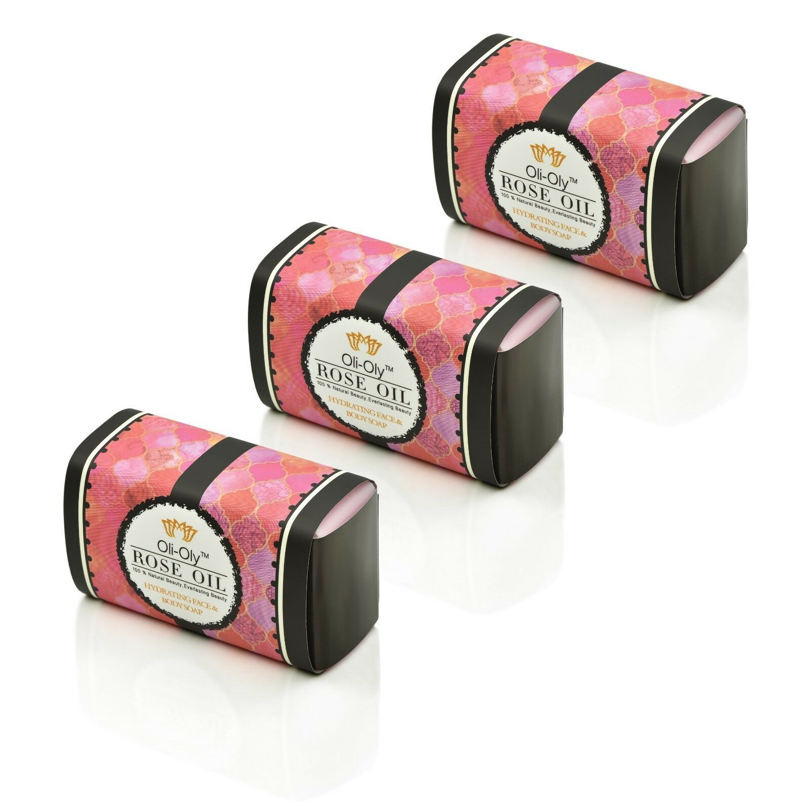 Natural Hydrating Face & Body Soap with ROSE Oil 50 g by Oli-Oly Gifts for Girls Item image 5