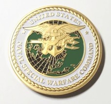 US Naval  Operational W Command US Navy Seals Sea Air Land Navy Challenge Coin - £11.00 GBP