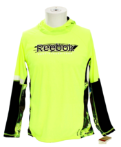 Reebok Youth Boy&#39;s XL Neon Long Sleeve Hooded Shirt Moisture Wicking Hoodie - $29.69