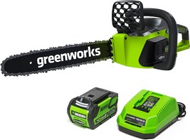 Greenworks 40V 16-Inch Cordless Chainsaw With A 4Ah Battery And Charger. - £228.02 GBP