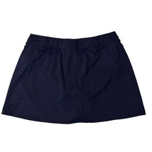 Lands End Navy Blue Pull On Elastic Waist Swim Skirt Bikini Bottoms Wome... - $14.99