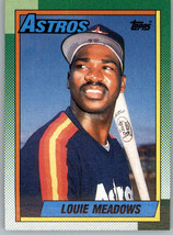 1990 Topps 534 Louie Meadows  Houston Astros - $0.99
