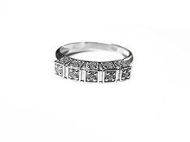 Silver Moissanite Ring Knuckle Moissanite Ring 925 Solid Silver Moissani... - $39.59