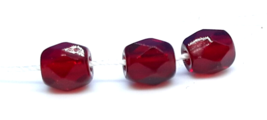Czech Glass Faceted Ruby Crystal Glass Beads 4MM One Strand 50 Beads - £7.97 GBP