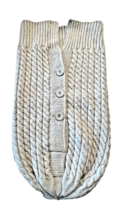 Swaddle Cocoon Sack Newborn Light Gray Sweater Knit Wonder Nation - £4.64 GBP
