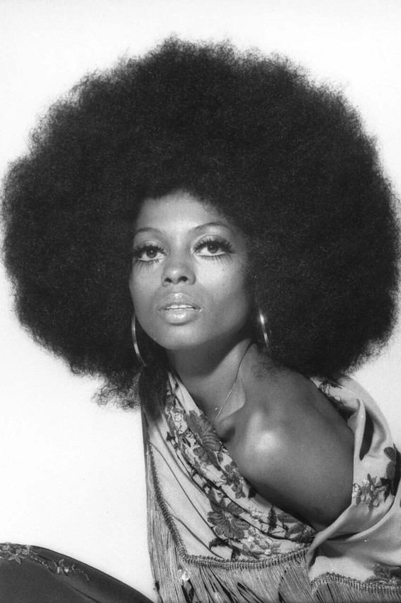 Diana Ross Afro Hairstyle 1970's Shoot Striking Image 18x24 Poster - £19.23 GBP