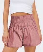 Womens High Waisted Athletic Shorts Casual Running Shorts Size M Light Wine Red - £11.59 GBP