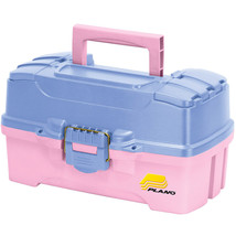 Plano Two-Tray Tackle Box w/Duel Top Access - Periwinkle/Pink - £25.13 GBP