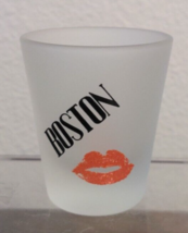 Boston Red Sexy Lips Frosted Shot Glass - Unique Novelty Item - USED - $7.69