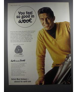1964 Woolmark Lyle and Scott Gairloch Pullover Ad - You feel so good in ... - £14.78 GBP