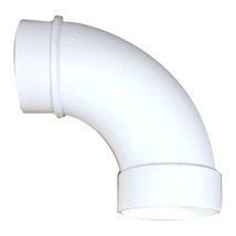 Vaculine Central Vacuum Cleaner White 2 Inch PVC 90 Degree Sweep Spigot ... - $5.95