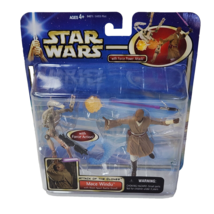 2002 Hasbro Star Wars Attack Of The Clones Mace Windu Action Figure # 84876 - £10.50 GBP