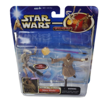 2002 HASBRO STAR WARS ATTACK OF THE CLONES MACE WINDU ACTION FIGURE # 84876 - £10.50 GBP