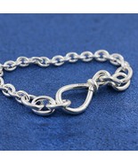 925 Sterling Silver Chunky Infinity Knot Chain Bracelet Women Jewelry  - $47.96 CAD+